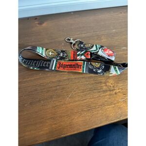 Jagermeister Lanyard Key Neck Strap All Over Print Logo Buckle
